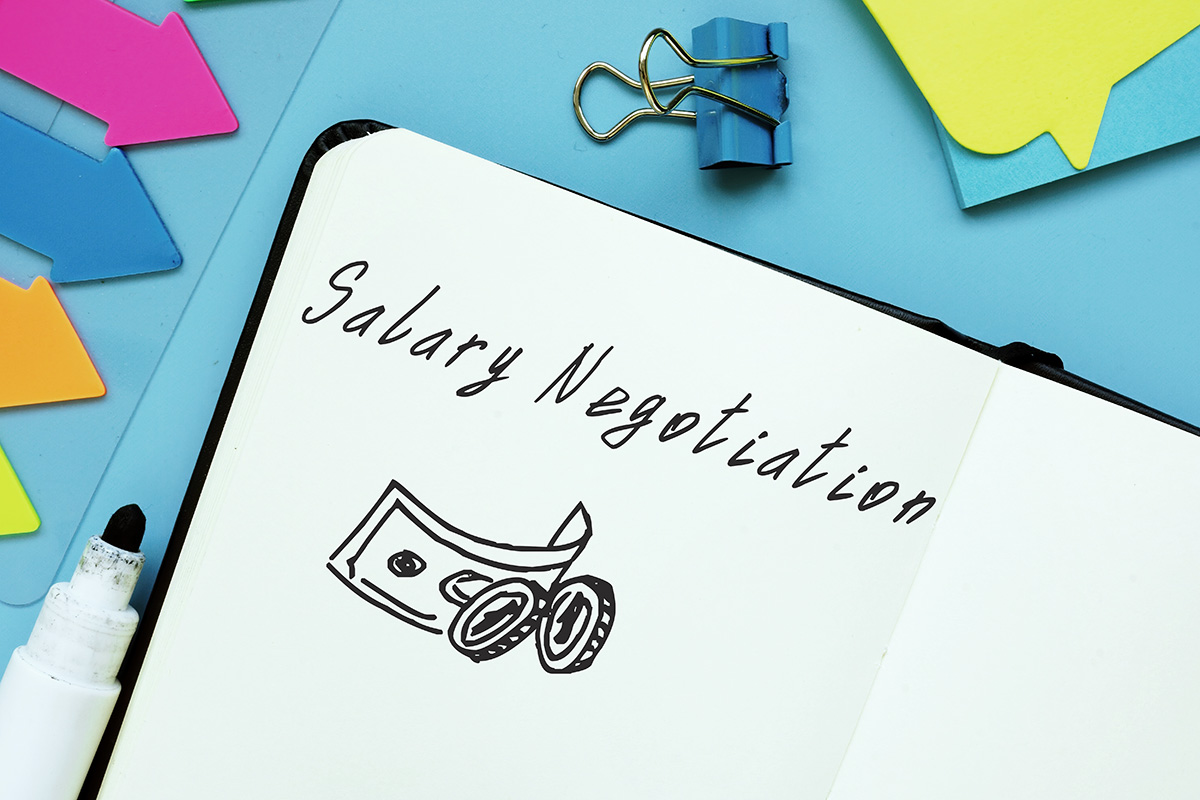 Salary negotiation notebook